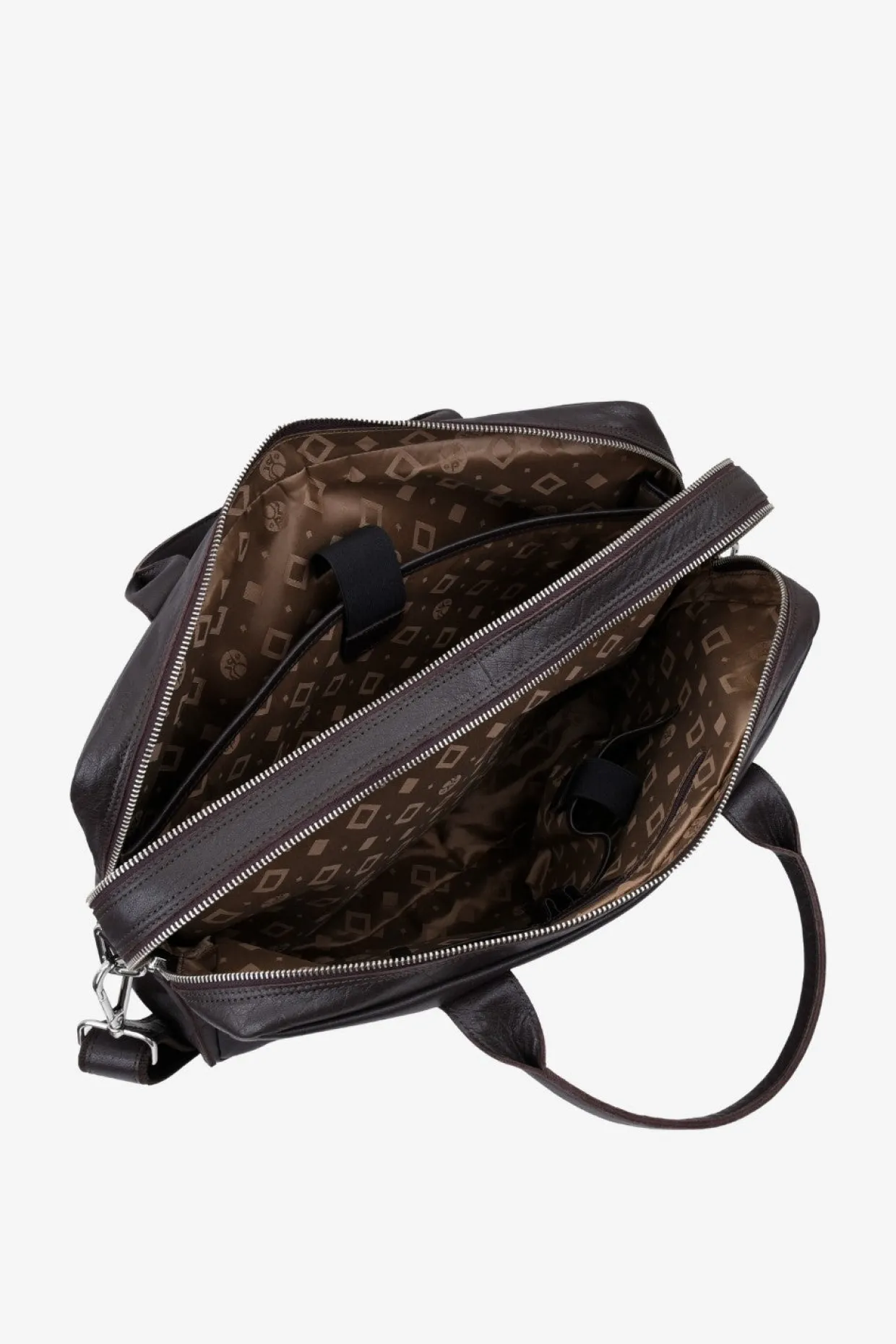 Prato briefcase Axel Dark brown