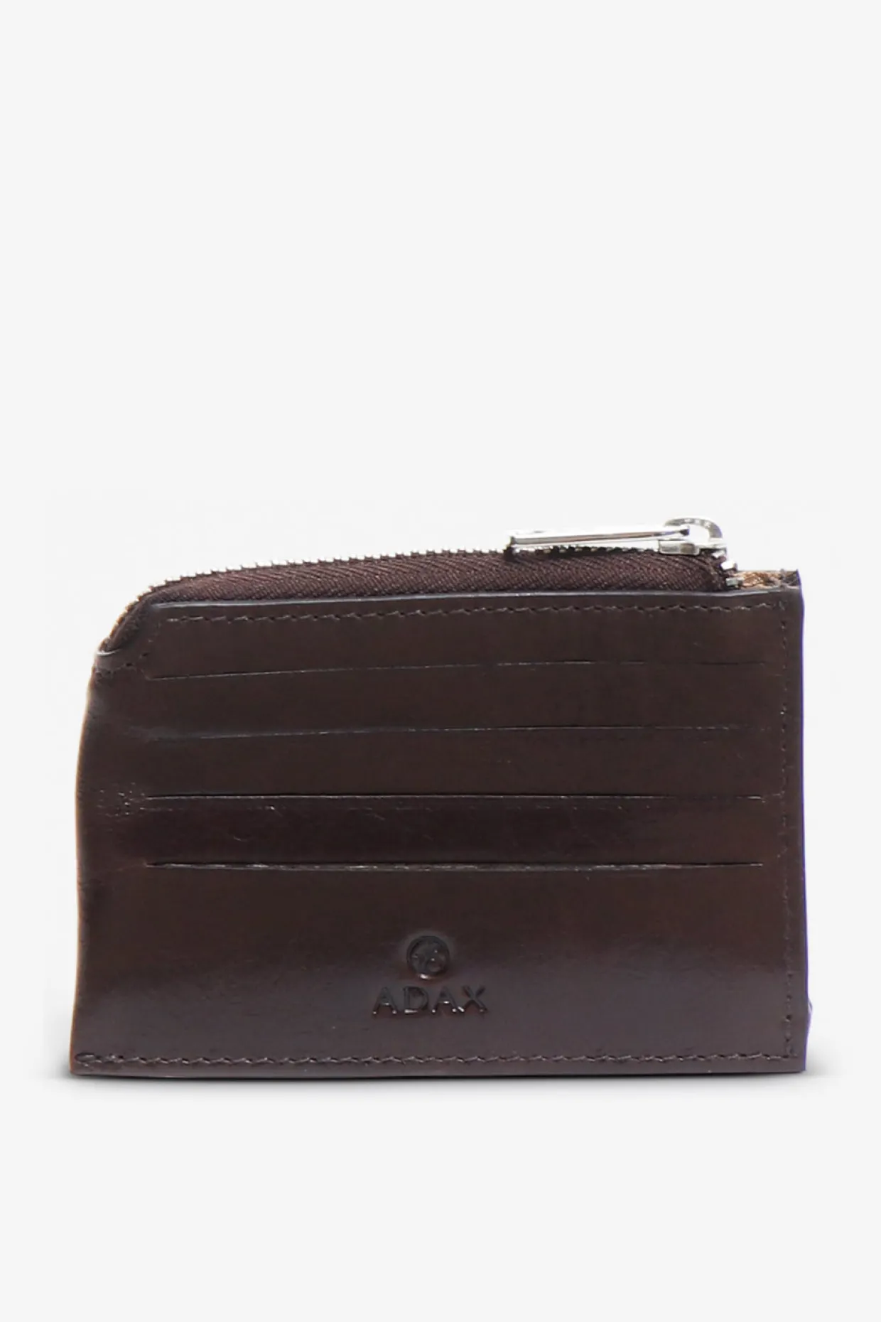 Salerno credit card holder Susy Dark brown